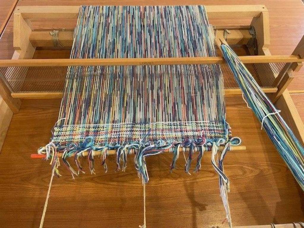 vorbereiteter Tischwebrahmen